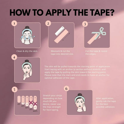 Elevé Tapes™ - Facial Lift Japanese Tapes - Botox Alternative | Anti-Wrinkle