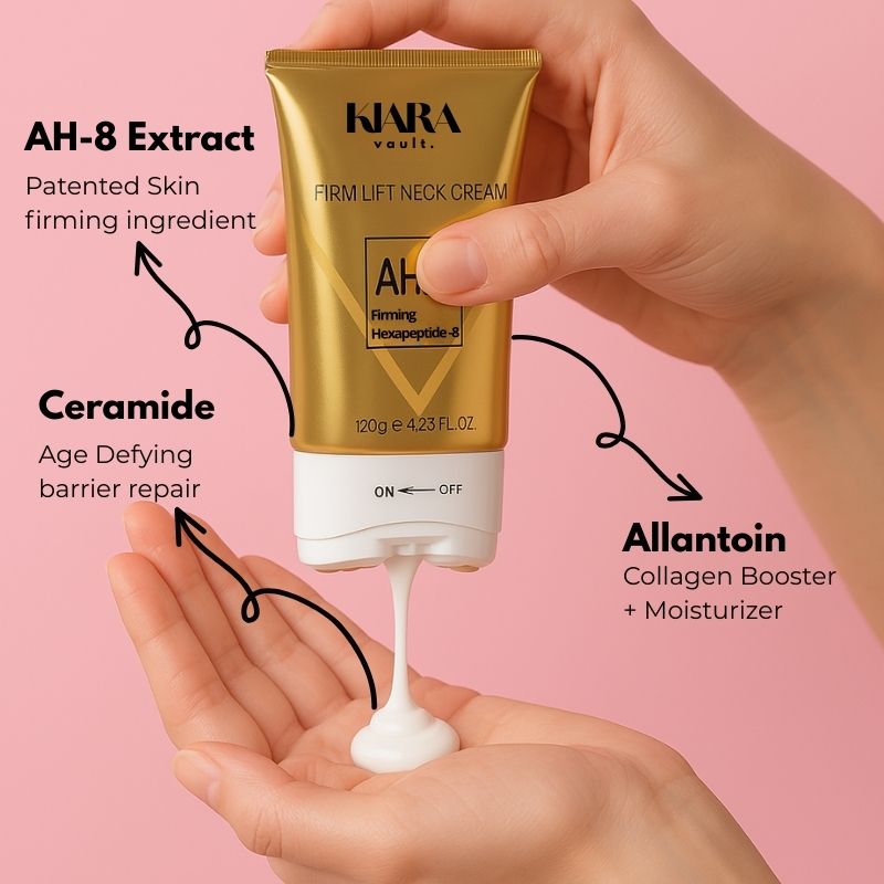 Gua Sha AH8- Neck Firming Gua Sha Roller Cream with Peptides